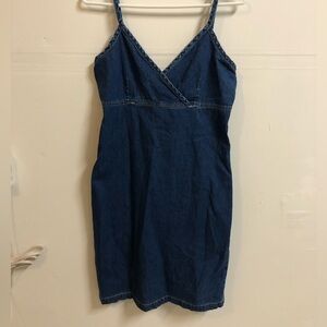 Vintage Old Navy Jean Short Strap Dress